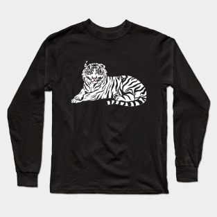 white tiger Long Sleeve T-Shirt